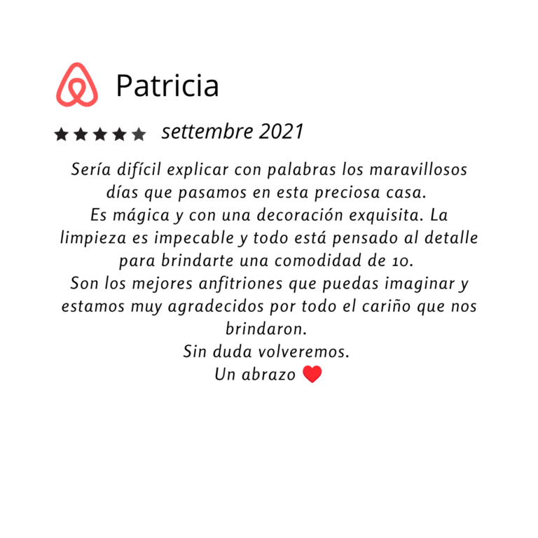 Airbnb settembre 2021