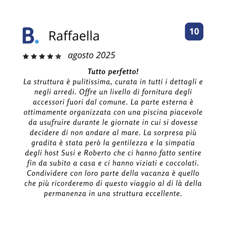 Booking agosto 2025
